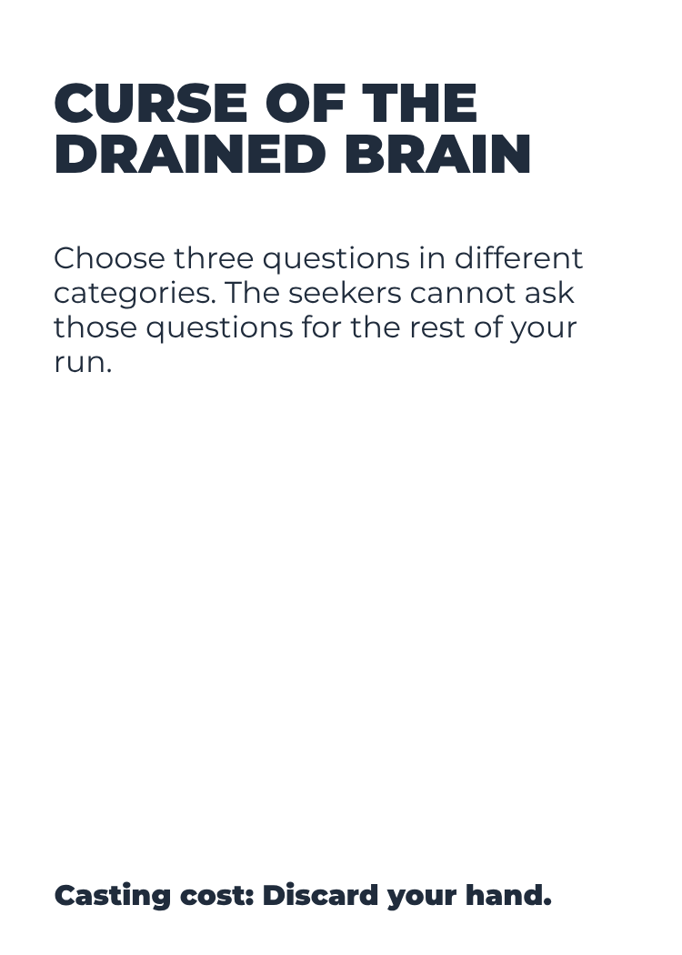 Curse of the Drained Brain