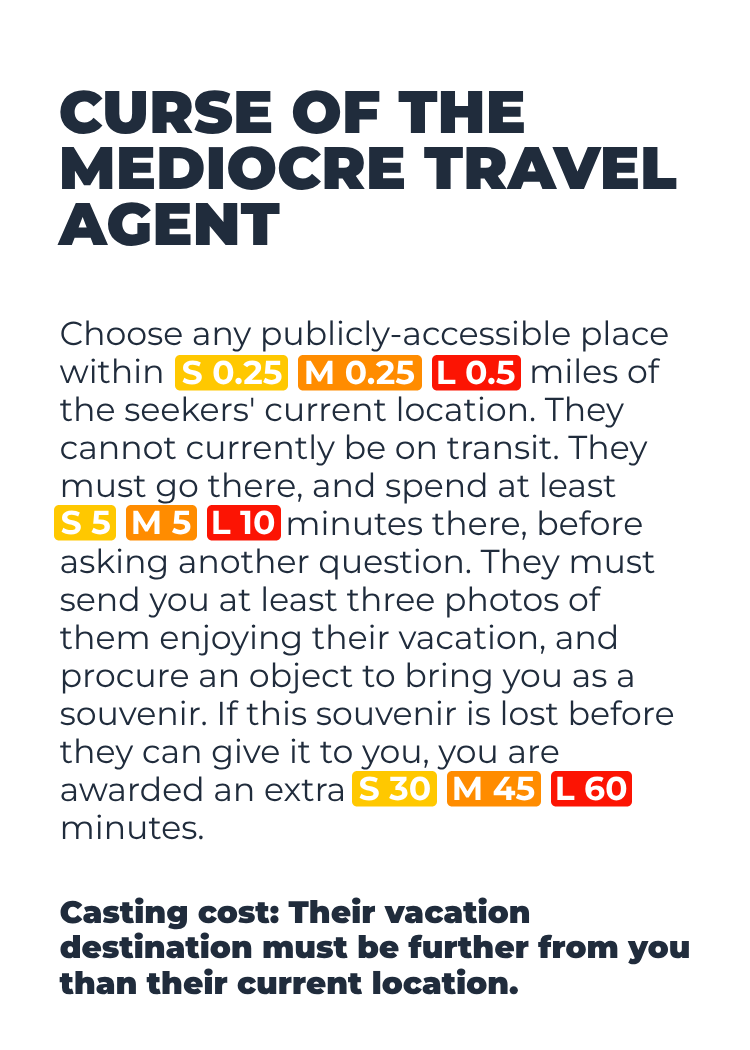 Curse of the Mediocre Travel Agent