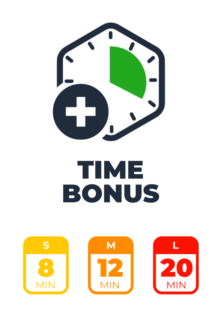8/12/20 Minute Time Bonus