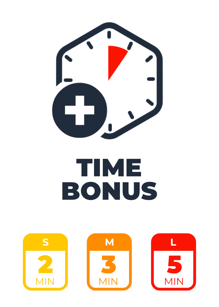 2/3/5 Minute Time Bonus